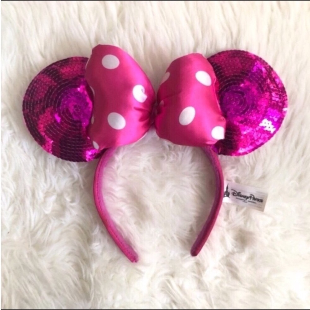 Disney Parks Sequined Minnie Mouse Ears